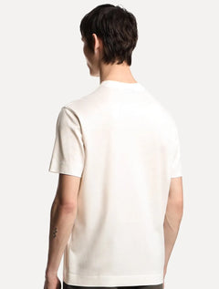 Camiseta Empório Armani Masculina Jersey Logo Chest Off-White