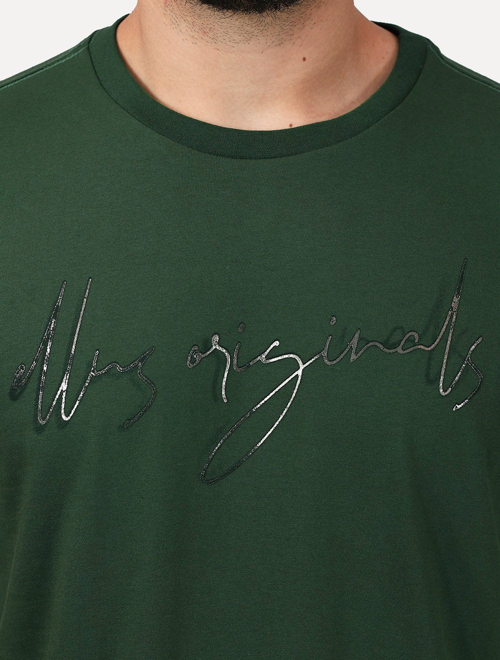 Camiseta Ellus Masculina Signature Foil Verde