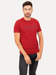 Camiseta Tommy Hilfiger Masculina Big Logo Est.1985 Vermelha