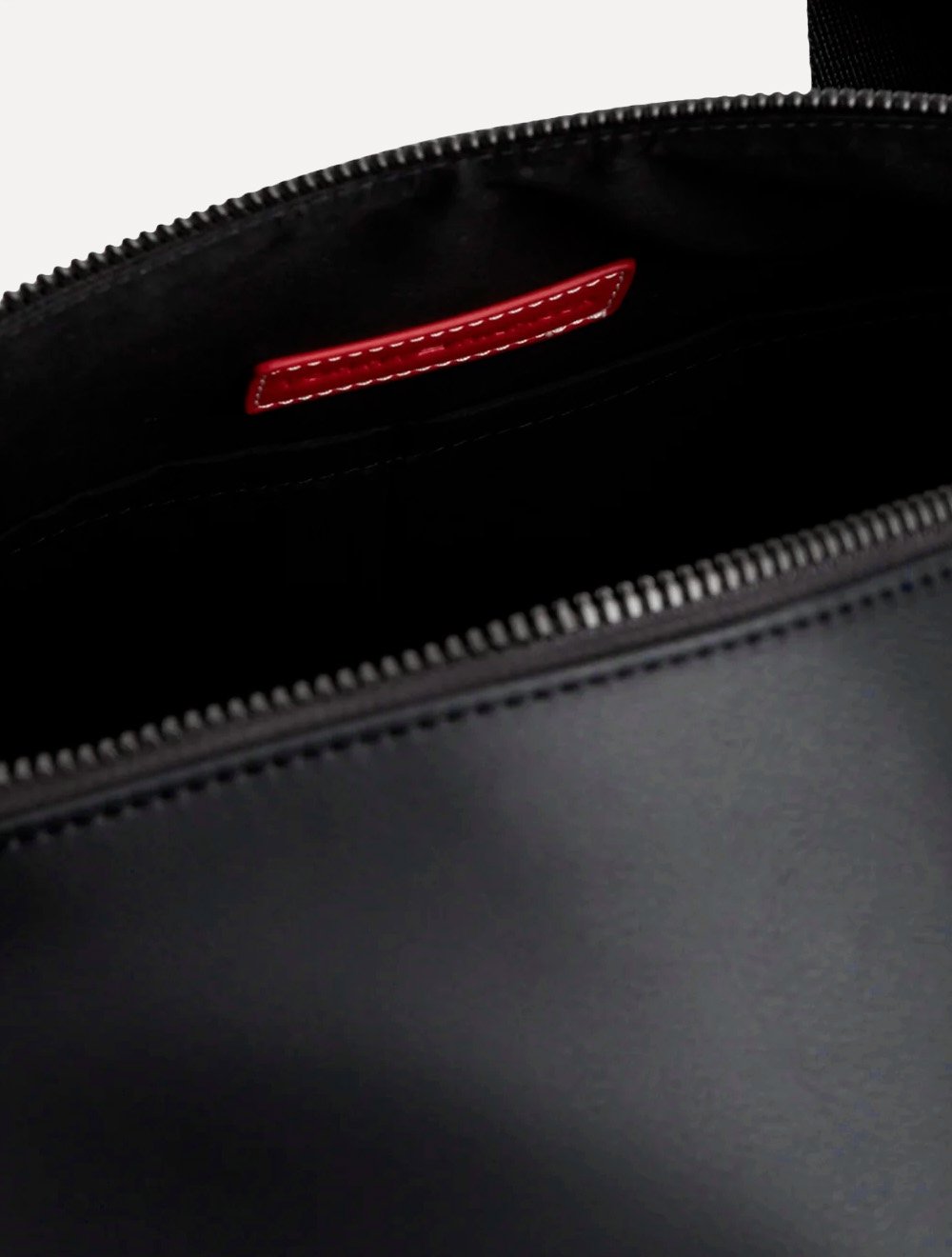 Bolsa Tommy Hilfiger Metallic Logo Signature Tape Duffel Bag Masculino Preto