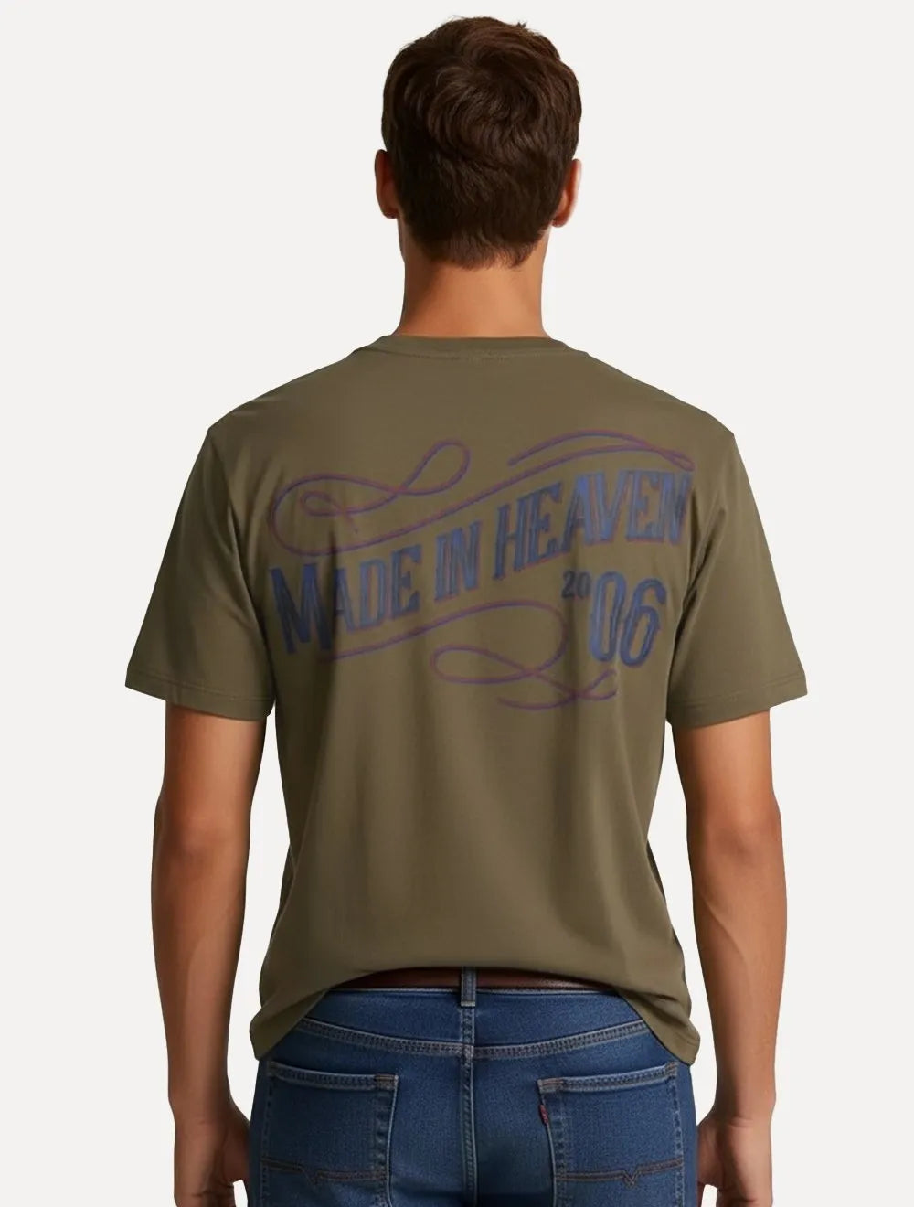 Camiseta John John Masculina Relaxed Fit Ranch Marrom Escuro