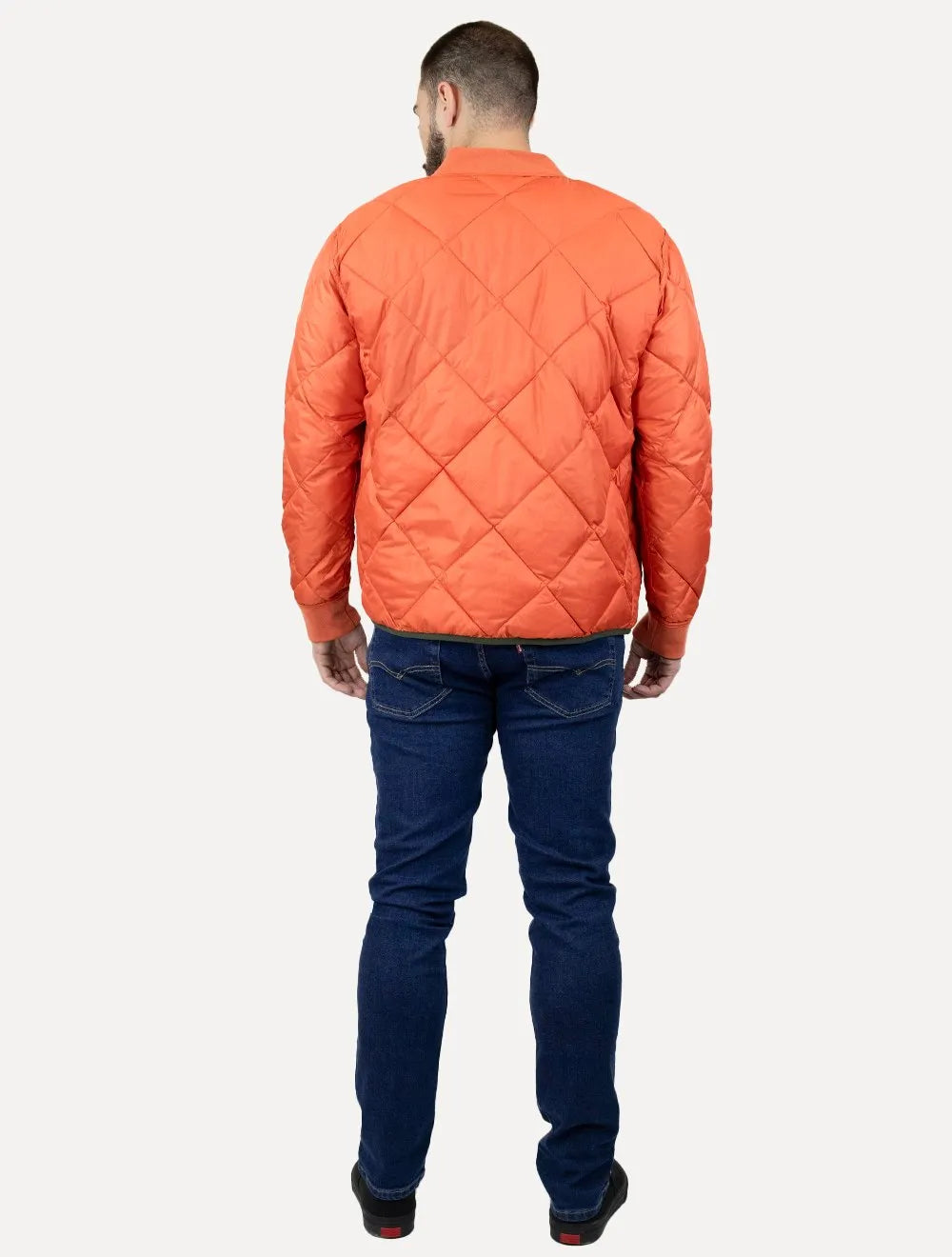 Jaqueta Calvin Klein Jeans Dupla Face Bomber Reversivel Verde Oliva