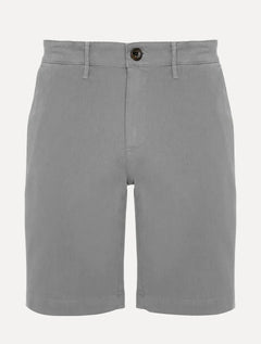 Bermuda Dudalina Masculina Sarja Right Textura Cinza Claro