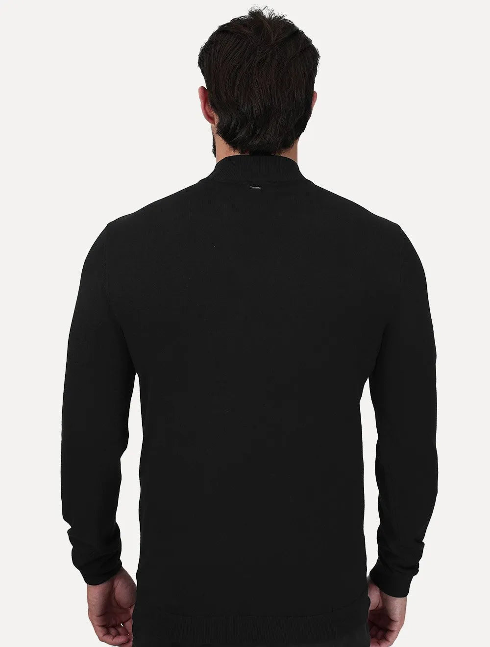 Blusa Aramis Masculina Tricot Gola Careca Viscose Preta