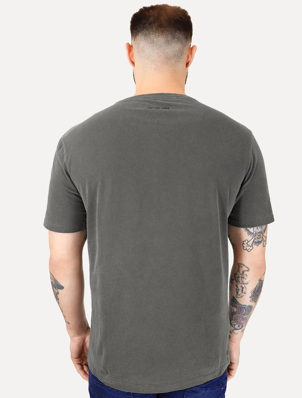 Camiseta Von der Volke Masculina Origineel Lion Stone Chumbo
