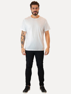 Camiseta Dudalina Ultrasoft Pima Cotton Logo Branca