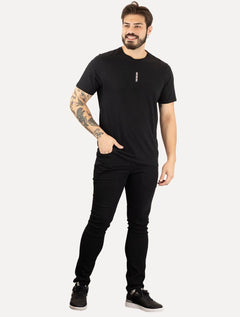 Camiseta Calvin Klein Jeans Masculina Vertical Mirror Preta