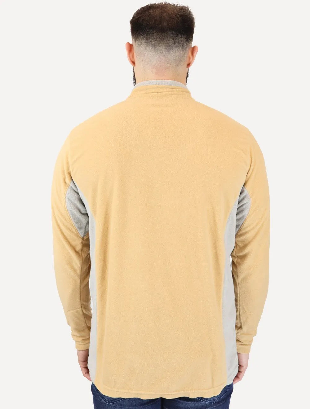 Blusa Columbia Masculina Klamath Range II Half Zip Amarelo Ocre