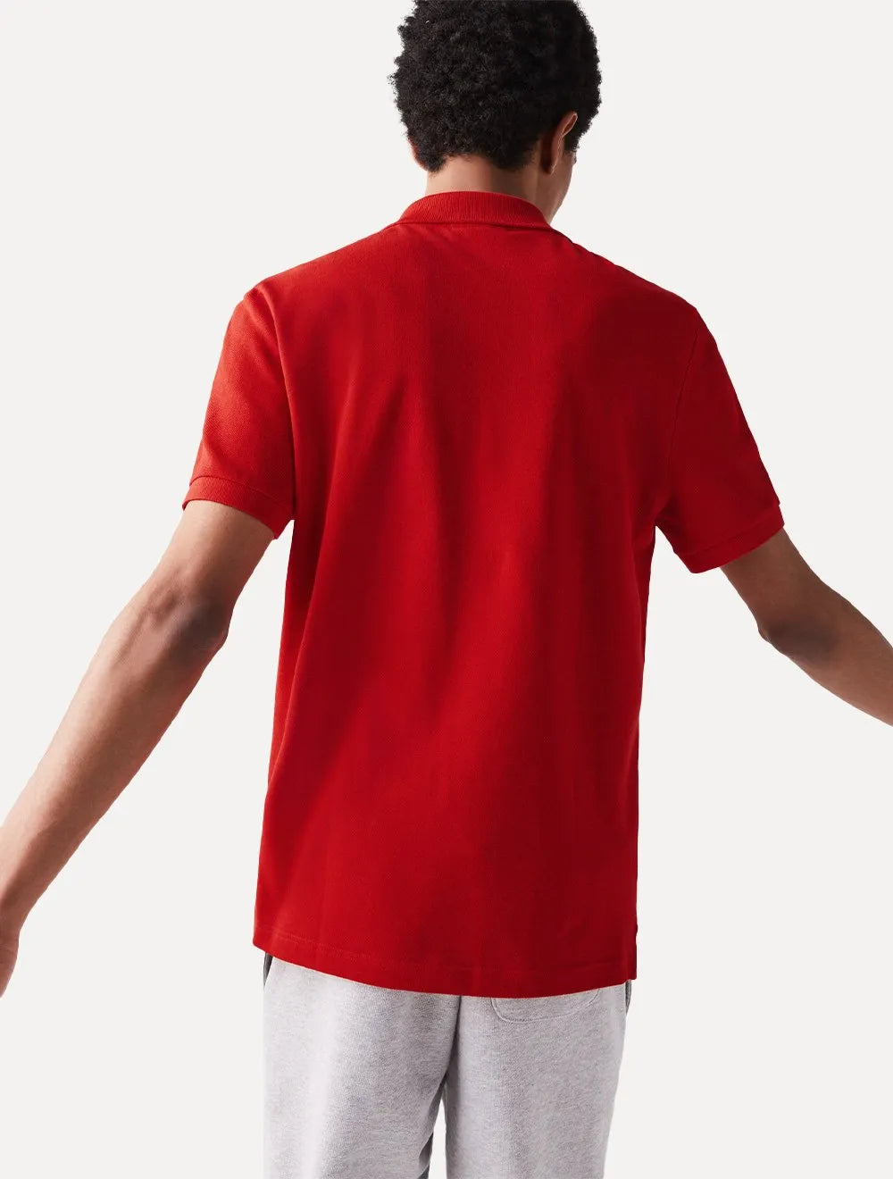 Polo Lacoste Masculina Slim Fit Classic Vermelha