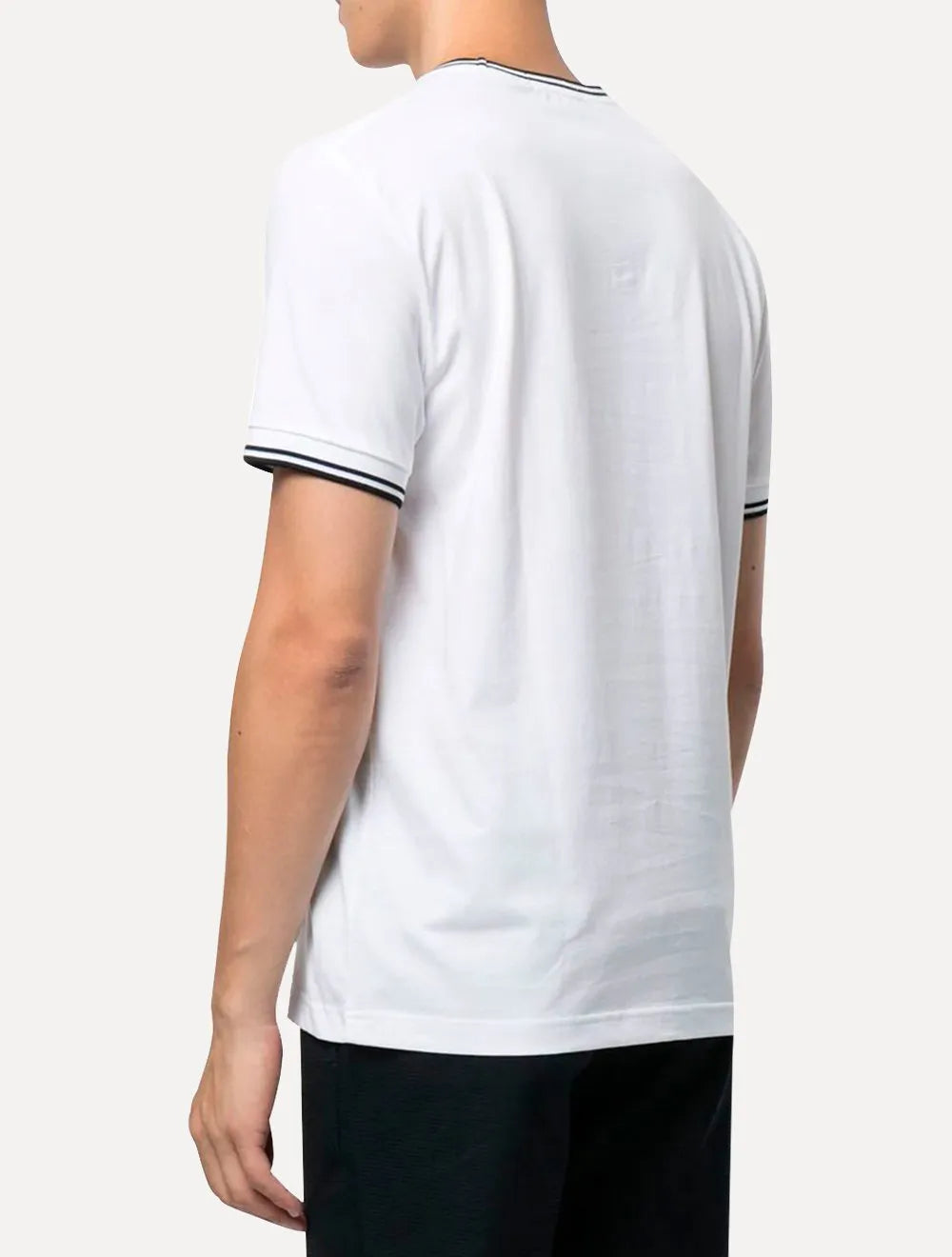 Camiseta Fred Perry Masculina Regular Twin Tipped Branca