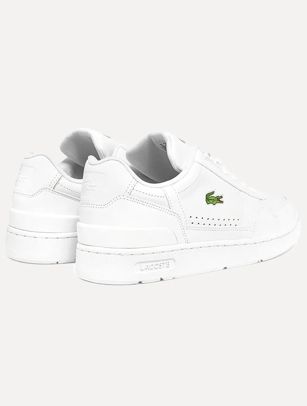Tênis Lacoste Masculino Couro T-Clip Branco