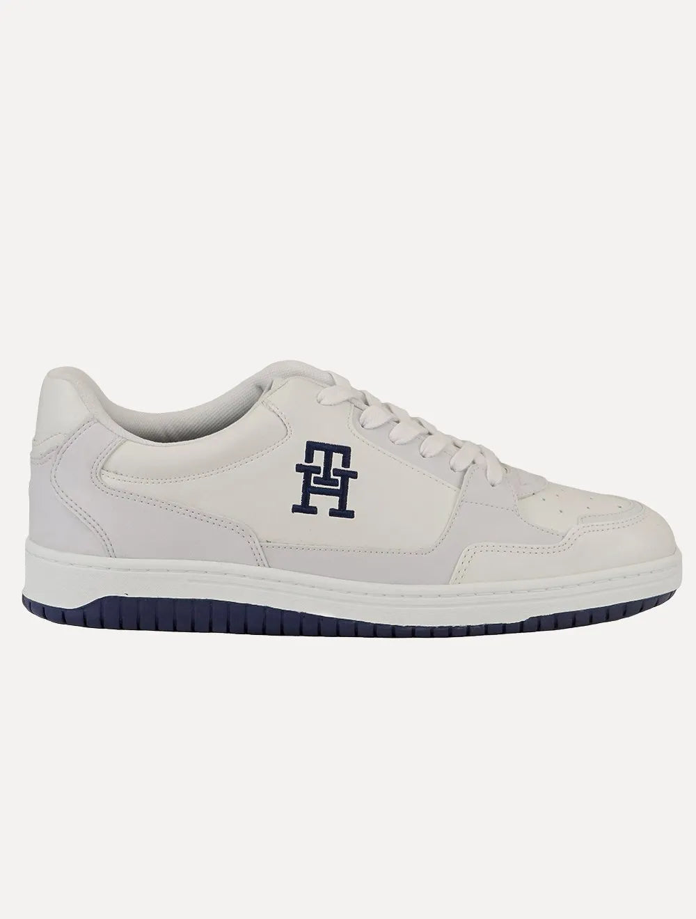 Tênis Tommy Hilfiger Masculino Couro Basket 2C Mix Suede Branco