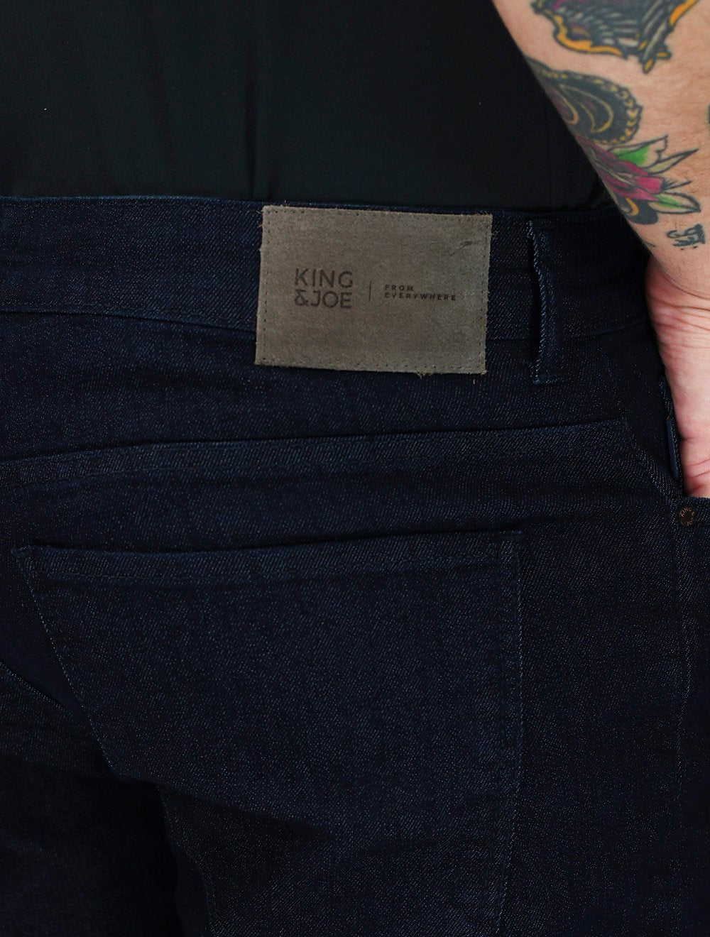 Bermuda King & Joe Masculina Jeans Flex Azul Marinho
