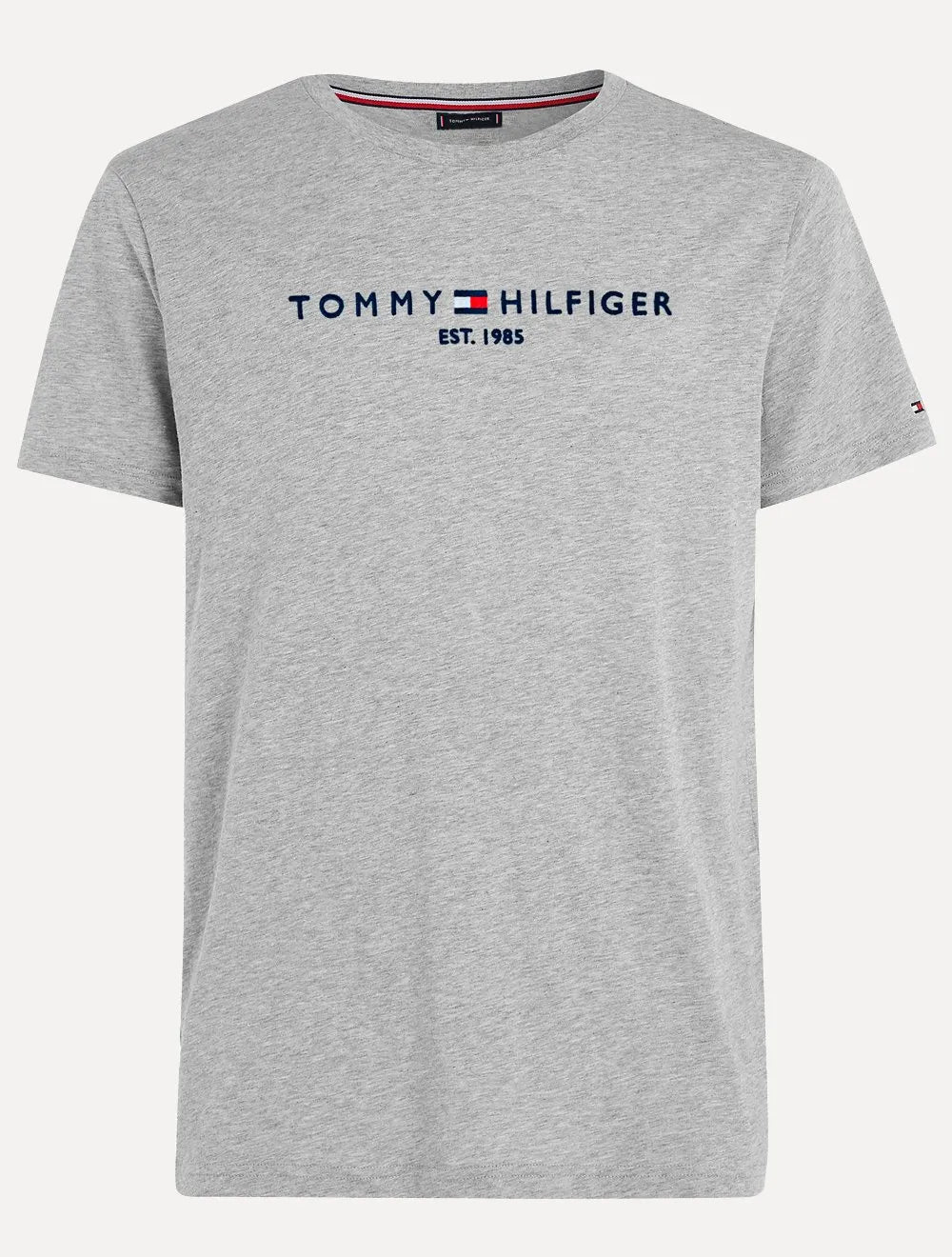 Camiseta Tommy Hilfiger Masculina Core Logo Tee Cinza Mescla