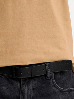 Cinto John John Masculino Couro Double Face Luke Preto