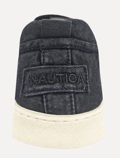 Tênis Nautica Masculino Slip On Tecido Azul Marinho