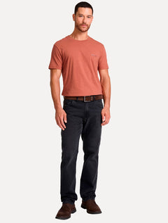 Camiseta John John Masculina Slim Fit Flame Laranja Escuro