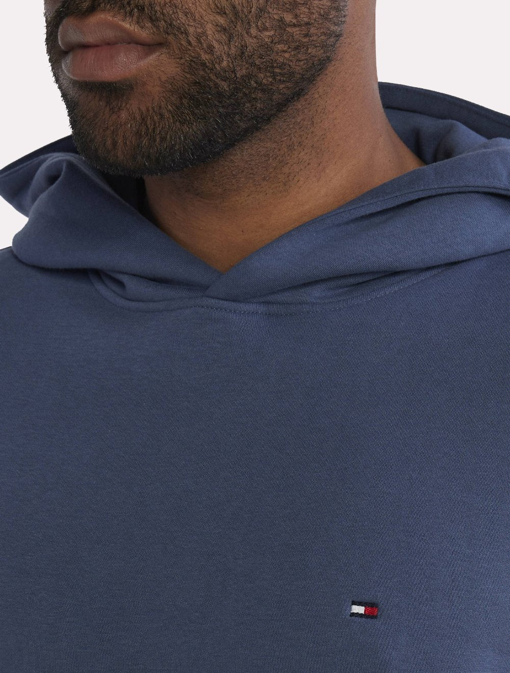 Moletom Tommy Hilfiger Masculino Flag Logo Hoody Azul Índigo