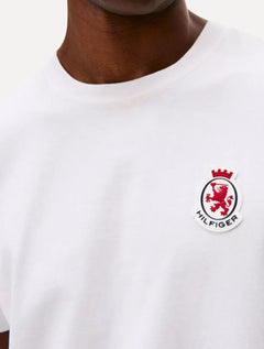 Camiseta Tommy Hilfiger Masculina Regular Crest Branca