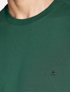 Camiseta Aramis Masculina Basic Lisa Dark Logo Verde Escuro