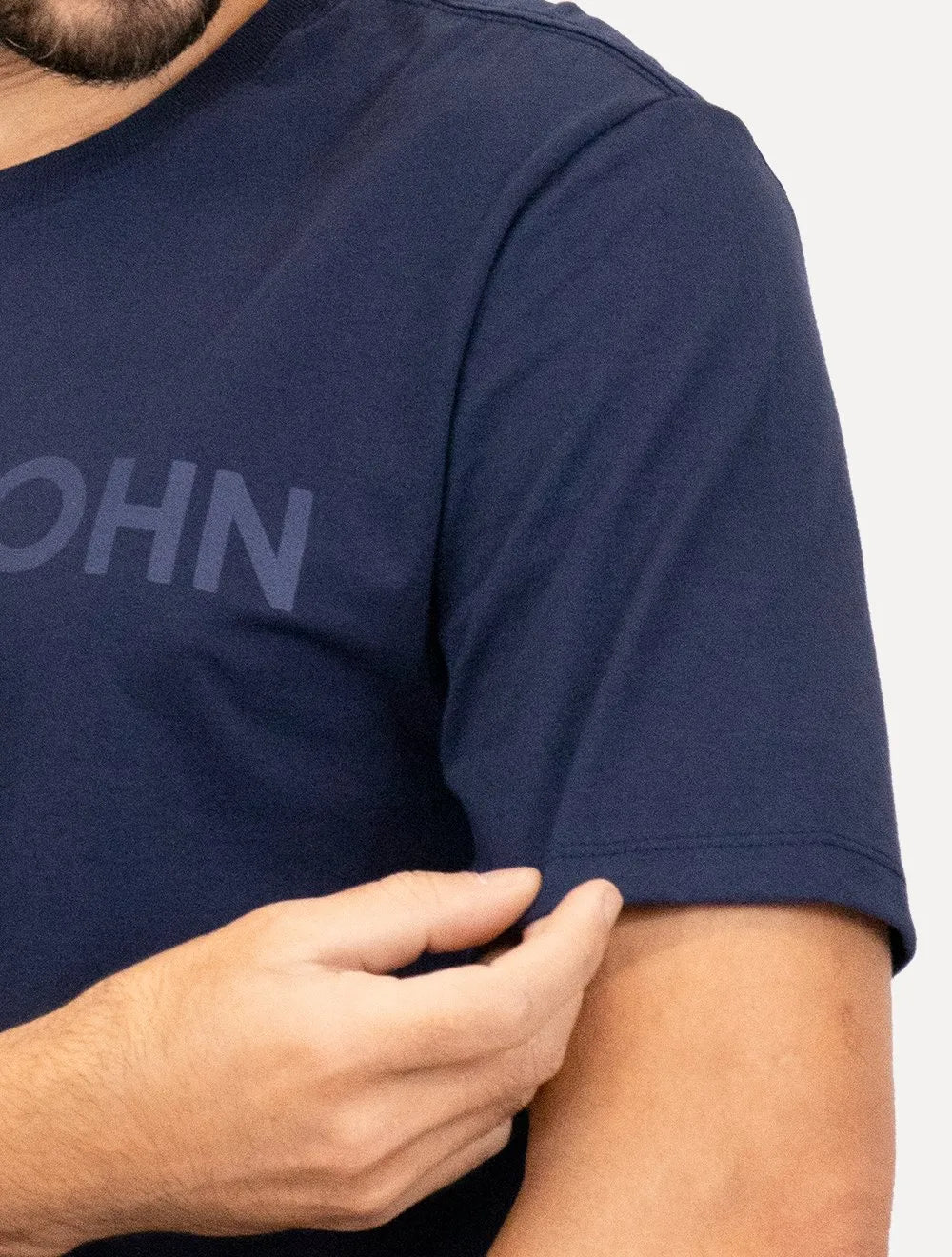 Camiseta John John Masculina JJ Logo Azul