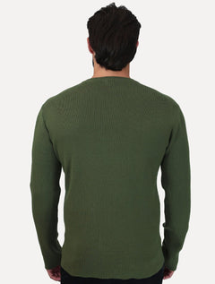 Blusa Osklen Masculina Manga Longa Tricot Solid Cotton Verde