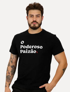 Camiseta Reserva Masculina Estampada Poderoso Paizão Preta