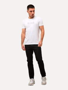Camiseta Ellus Cotton Fine Dots Foils Classic Branca