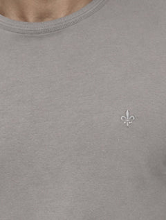 Camiseta Dudalina Masculina Cotton Flex Cinza Médio