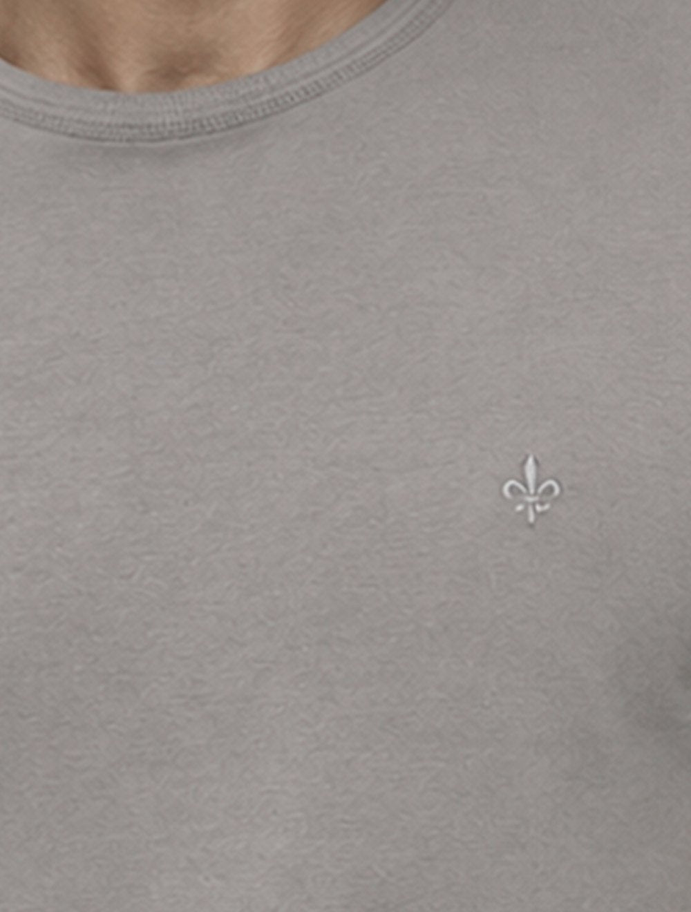 Camiseta Dudalina Masculina Cotton Flex Cinza Médio