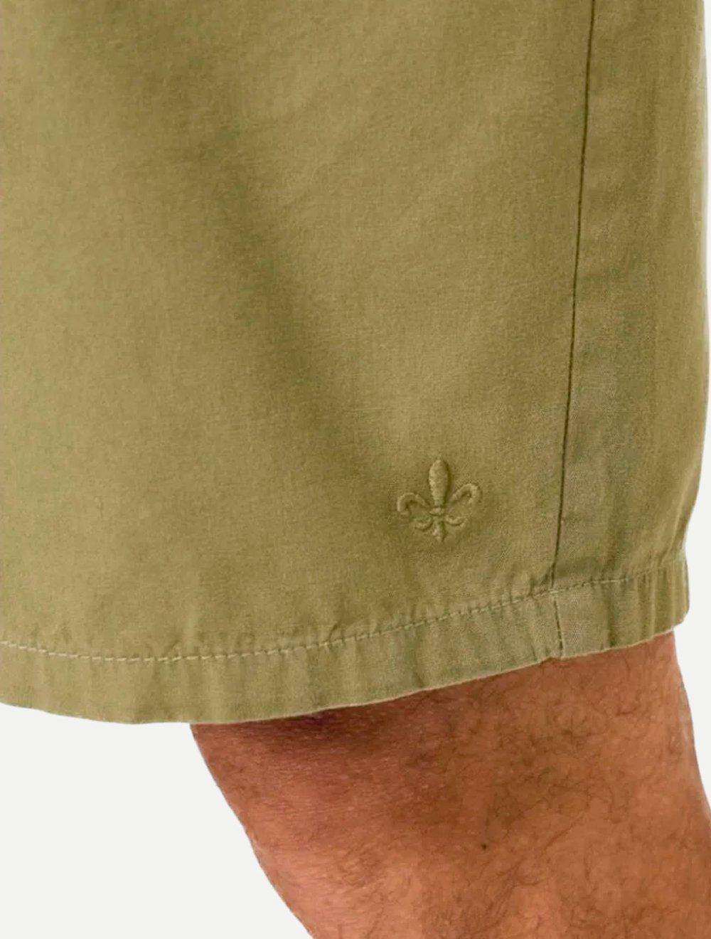 Bermuda Dudalina Masculina Right Fit Elástico Verde Claro