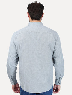 Camisa Levis Masculina Relaxed Authentic Button Down Cinza
