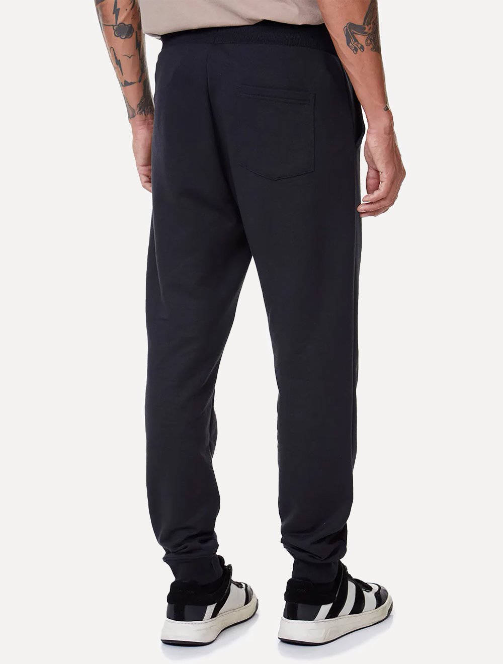 Calça John John Moletom Masculina Embossed Taupe Azul Marinho
