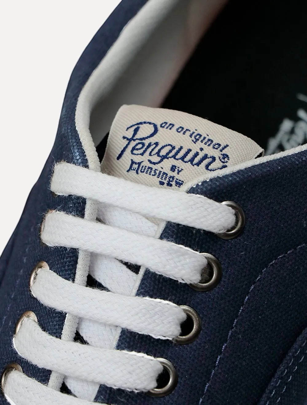 Tênis Original Penguin Masculino Cano Curto Lona Azul Marinho