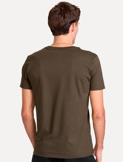 Camiseta John John Masculina Slim Fit One Marrom Escuro