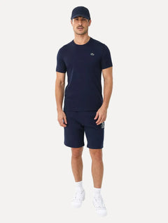Camiseta Lacoste Masculina Basic Sport Quick Dry Azul Marinho