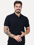 Polo King & Joe Masculina Premium Piquet Pima Slim Preta