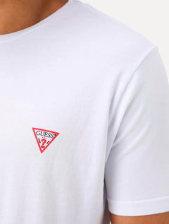 Camiseta Guess Masculina Original Small Triangle Branca