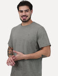 Camiseta Dudalina Regular Fit Listras Cáqui Escuro