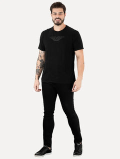 Camiseta Ellus Masculina Cotton Fine Easa Ray Classic Preta