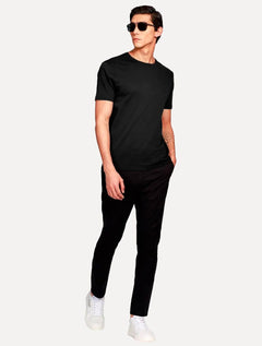 Camiseta Aramis Masculina Basic Lisa Mono Liquid Cotton Preta