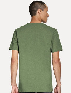 Camiseta Aramis Masculina Basic Lisa Mono Icon Verde Militar Mescla