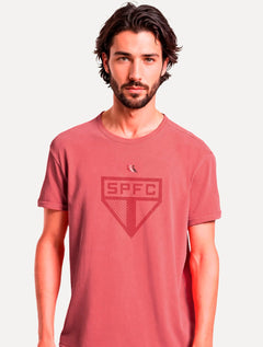 Camiseta Reserva Masculina SPFC Big Shield Vermelha