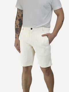 Bermuda Aramis Masculina Chino Linho Out 4 Pockets Areia