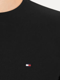 Camiseta Tommy Hilfiger Masculina Slim Fit Essential Stretch Preta