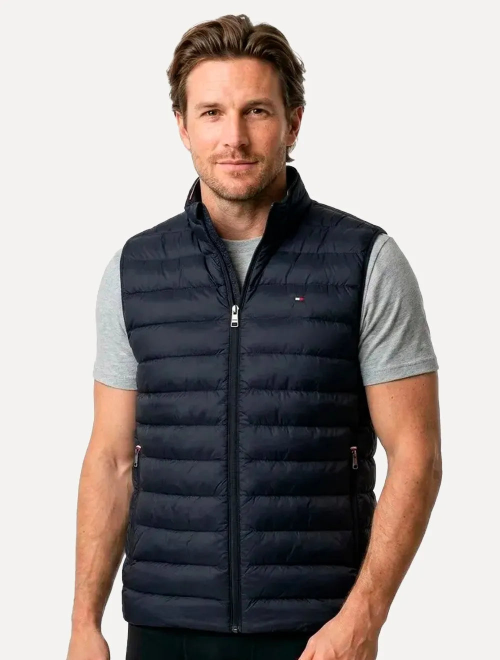 Colete Tommy Hilfiger Masculino Core Packable Recycled Azul Marinho