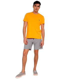 Bermuda Reserva Masculina D'Água Beachwear Lisa Cinza