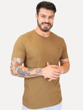 Camiseta Reserva Masculina Super Slim C-Neck Marrom