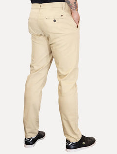 Calça Tommy Hilfiger Masculina de Sarja Brooklyn Creme