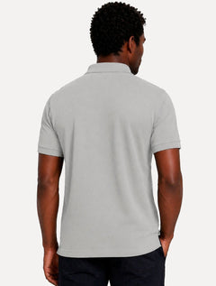 Polo Aramis Masculina Basic Piquet Mono Chumbo